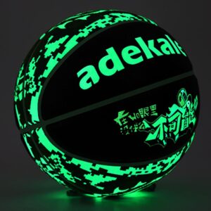Custom 5 Official Size 7 6 Basketball Training Gifts Printed Logo Glow Dark PU Leather Official Manufacturer's Custom Basketball